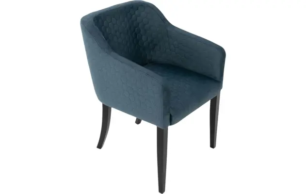 Goossens eetkamerstoel peda blauw stof - 8203558-04