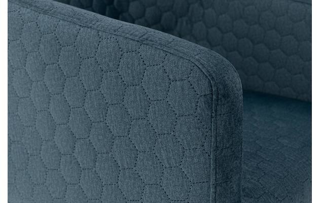 Goossens eetkamerstoel peda blauw stof - 8203558-06