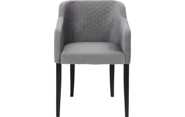 Goossens eetkamerstoel peda grijs stof - 8203559-01