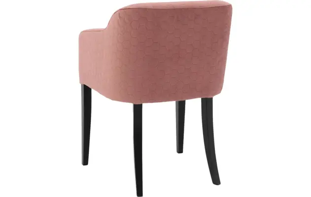 Goossens eetkamerstoel peda roze stof - 8203560-03