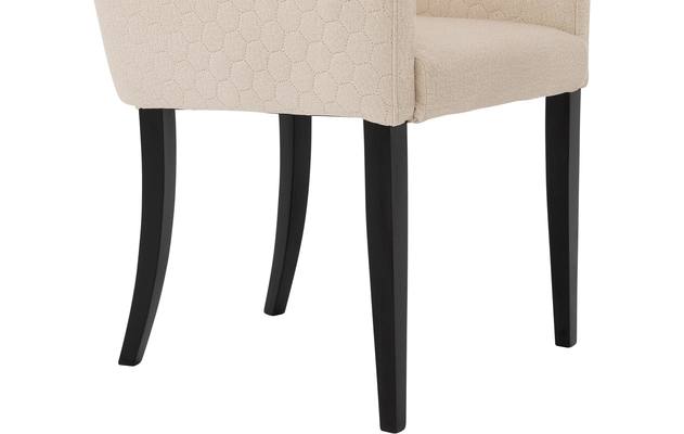 Goossens eetkamerstoel peda beige stof - 8203561-05
