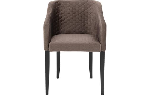 Goossens eetkamerstoel peda bruin stof - 8203562-01