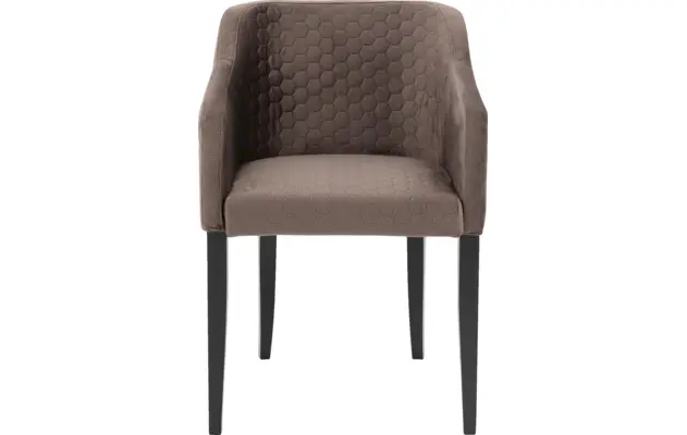 Goossens eetkamerstoel peda bruin stof - 8203562-01