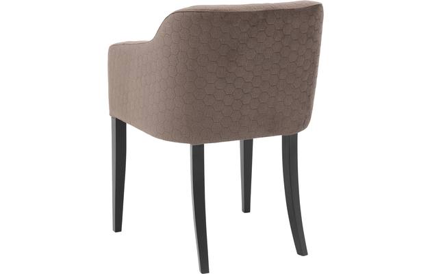 Goossens eetkamerstoel peda bruin stof - 8203562-03