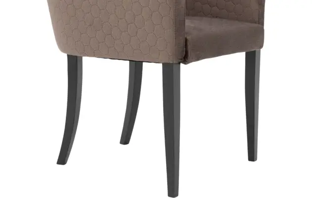 Goossens eetkamerstoel peda bruin stof - 8203562-05