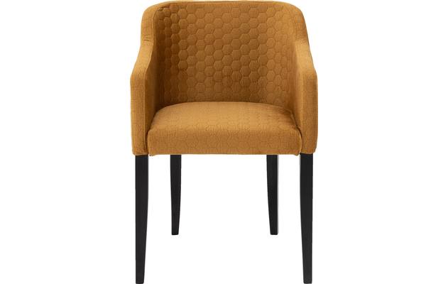 Goossens eetkamerstoel peda geel stof - 8203563-01