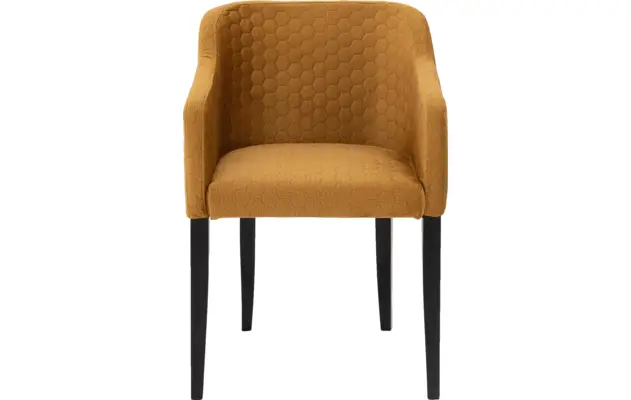 Goossens eetkamerstoel peda geel stof - 8203563-01
