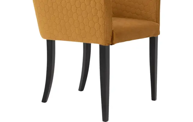 Goossens eetkamerstoel peda geel stof - 8203563-05
