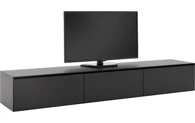 Goossens excellent tv meubel vic zwart eiken - 8203610-04
