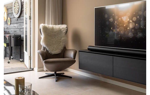 Goossens excellent tv meubel vic zwart eiken - 8203610s-02