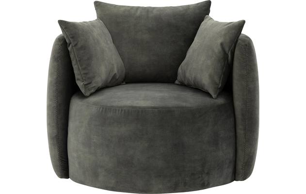 Goossens fauteuil terra groen stof - 8203758-B-01