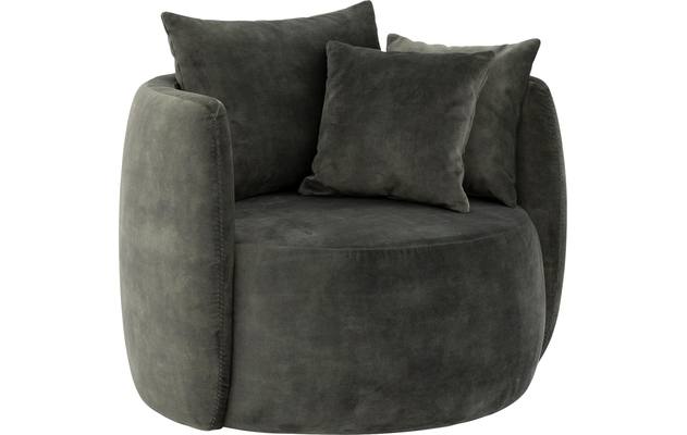 Goossens fauteuil terra groen stof - 8203758-B-03