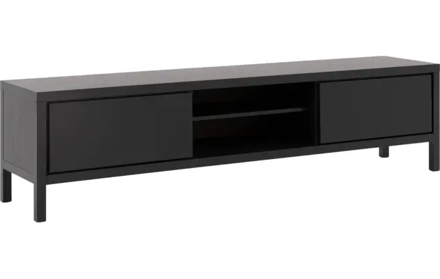 Goossens excellent tv meubel sira line zwart eiken - 8203766-02