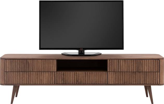 Goossens tv meubel seppe donker bruin eiken - 8203768-03