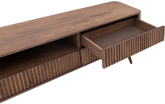 Goossens tv meubel seppe donker bruin eiken - 8203768-06