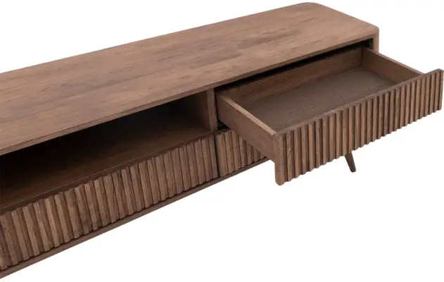 Goossens tv meubel seppe donker bruin eiken - 8203768-06