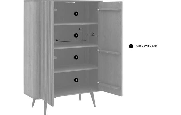 Goossens opbergkast seppe donker bruin eiken - 8203769-goossens-seppe-opbergkast-eiken-51