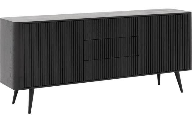 Goossens dressoir seppe zwart eiken - 8203770-02