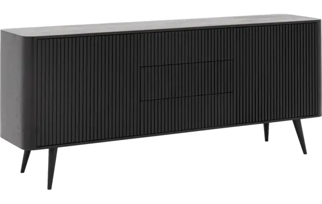 Goossens dressoir seppe zwart eiken - 8203770-02