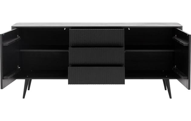 Goossens dressoir seppe zwart eiken - 8203770-03