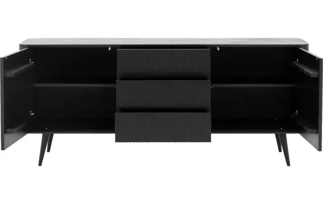 Goossens dressoir seppe zwart eiken - 8203770-03