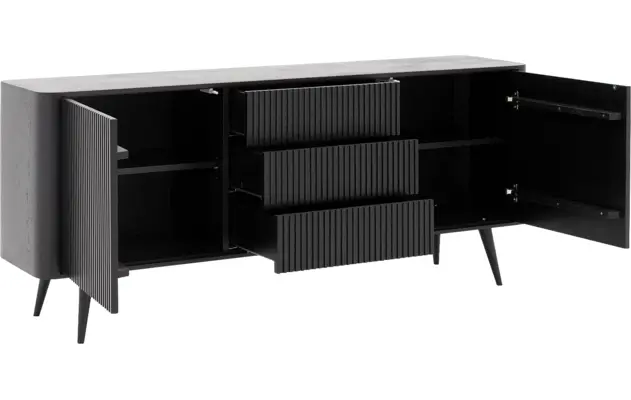 Goossens dressoir seppe zwart eiken - 8203770-04