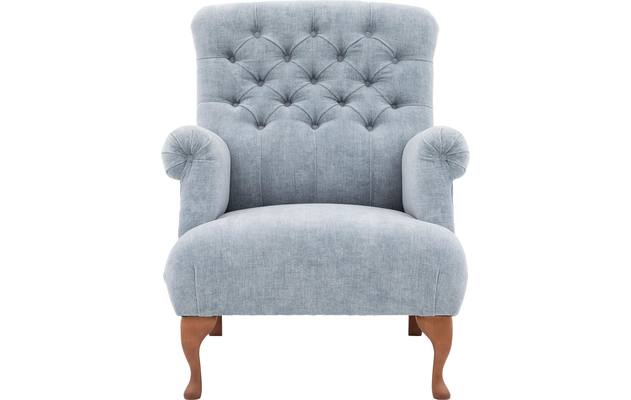 Goossens fauteuil ashton blauw stof - 8203909-03