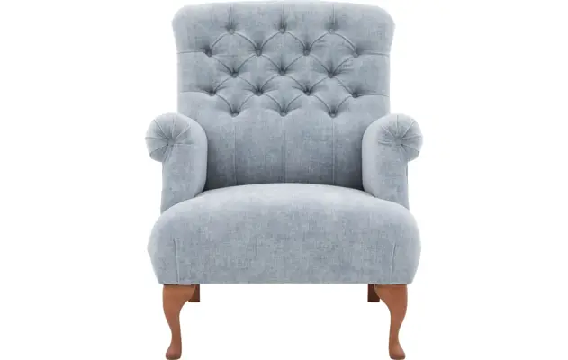 Goossens fauteuil ashton blauw stof - 8203909-03