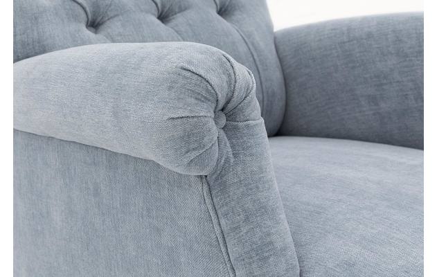 Goossens fauteuil ashton blauw stof - 8203909-06