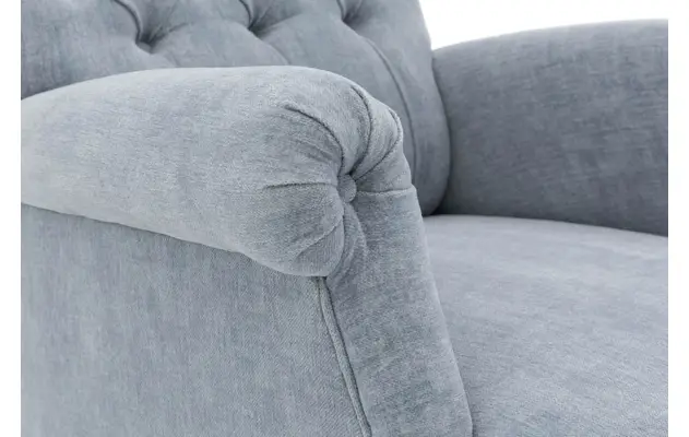 Goossens fauteuil ashton blauw stof - 8203909-06