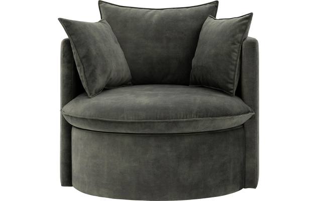 Goossens fauteuil bonne groen stof - 8204034-B-01
