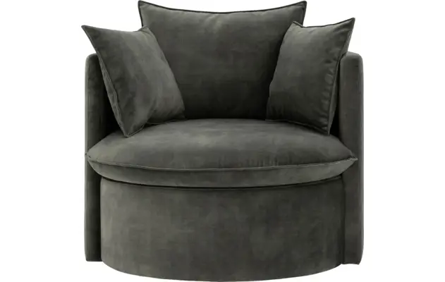 Goossens fauteuil bonne groen stof - 8204034-B-01