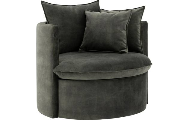 Goossens fauteuil bonne groen stof - 8204034-B-03