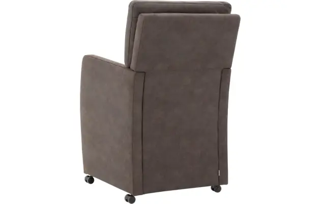 Goossens eetkamerstoel leen bruin micro leer - 8204048-02
