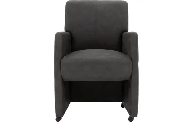Goossens eetkamerstoel alex grijs micro leer - 8204049-01