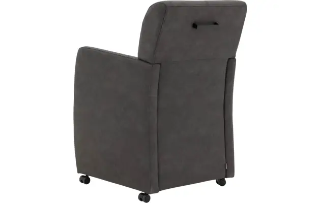Goossens eetkamerstoel alex grijs micro leer - 8204049-03
