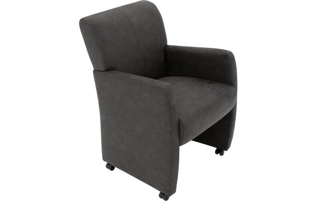 Goossens eetkamerstoel alex grijs micro leer - 8204049-04