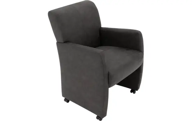 Goossens eetkamerstoel alex grijs micro leer - 8204049-04
