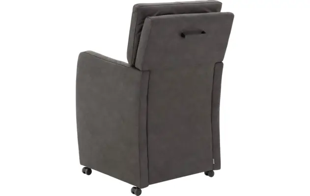 Goossens eetkamerstoel leen grijs micro leer - 8204052-02