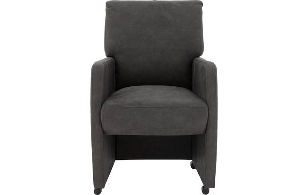 Goossens eetkamerstoel leen grijs micro leer - 8204052-03