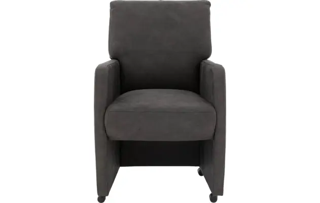 Goossens eetkamerstoel leen grijs micro leer - 8204052-03