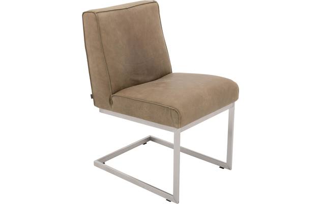 Goossens excellent eetkamerstoel tom groen leer - 8204077-04