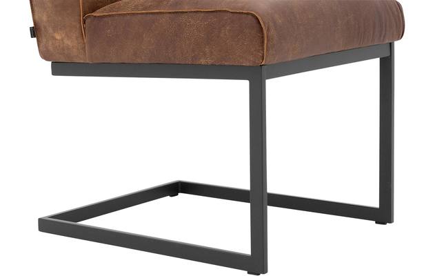 Goossens excellent eetkamerstoel tom bruin leer - 8204082-05