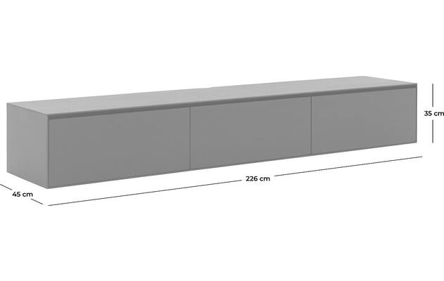 Goossens excellent tv meubel vic donker bruin eiken - 8204324-goossens-vic-tv-meubel-eiken-grijs-50