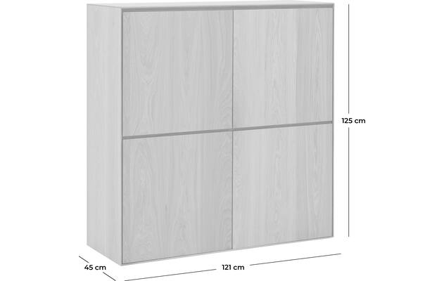 Goossens excellent opbergkast vic blank eiken - 8204326-goossens-vic-opbergkast-eiken-50