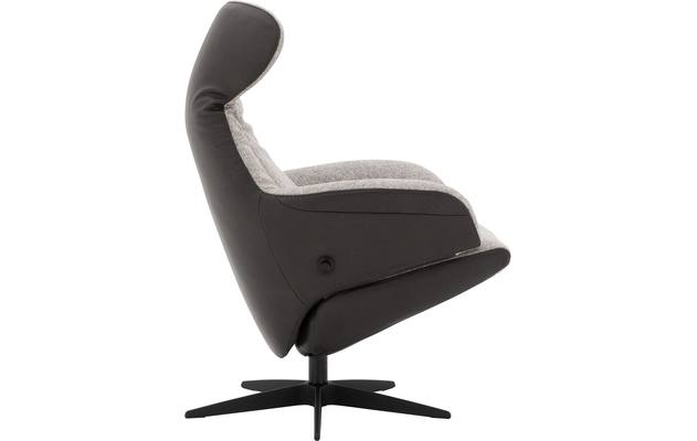 Goossens excellent relaxstoel avec zwart leer - 8204585-03