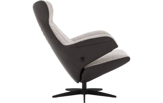 Goossens excellent relaxstoel avec zwart leer - 8204585-04