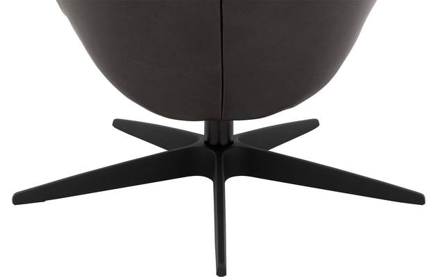 Goossens excellent relaxstoel avec zwart leer - 8204585-06