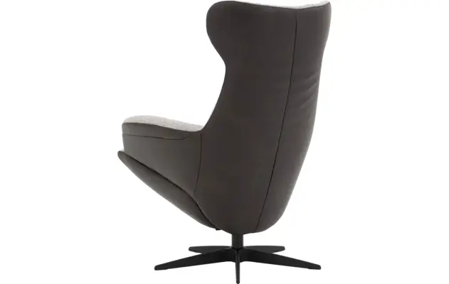 Goossens excellent relaxstoel avec zwart leer - 8204585-09