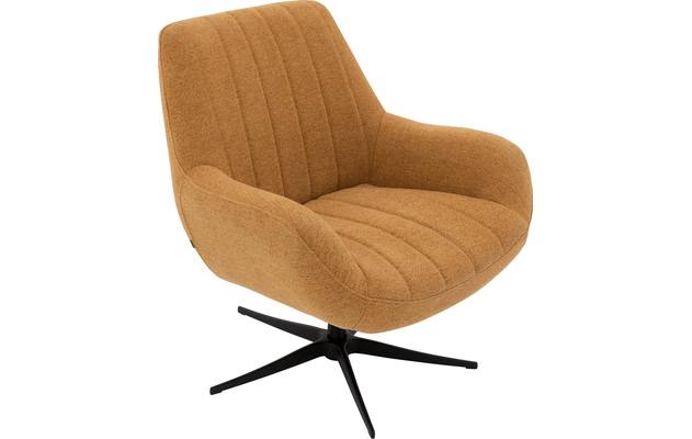 Goossens draaifauteuil kamille geel stof - 8204610-A-04